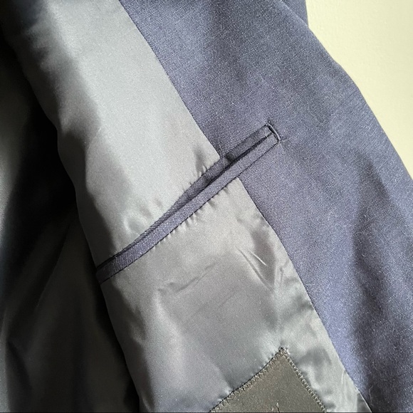 H&M Mens Blue Blazer Size Medium 44R - Picture 4 of 7